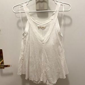 White flowy summer top